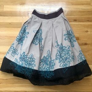 NWOT Anthropologie Floreat Skirt with Floral Detail and Tulle